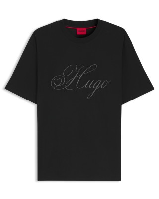 T-Shirt Hugo μαύρο