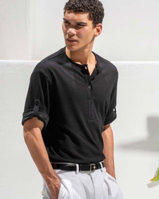 T-shirt Vittorio μαύρο
