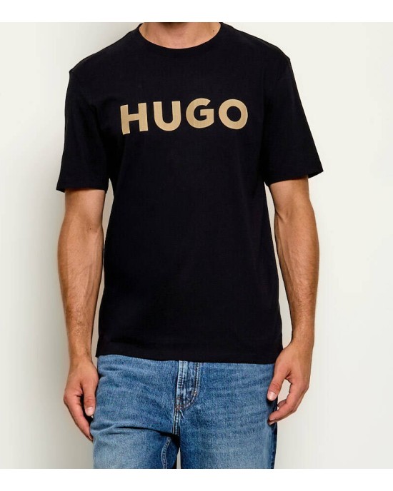 T-Shirt Hugo μαύρο ΚΟΝΤΟΜΑΝΙΚΕΣ