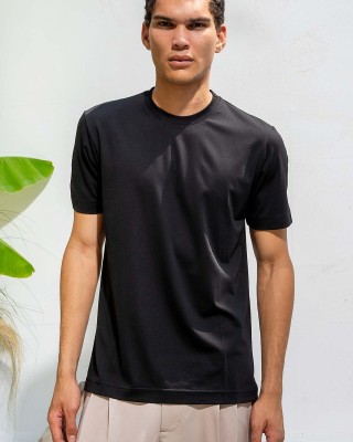 T-shirt Vittorio μαύρο