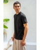 T-shirt Vittorio μαύρο ΚΟΝΤΟΜΑΝΙΚΕΣ