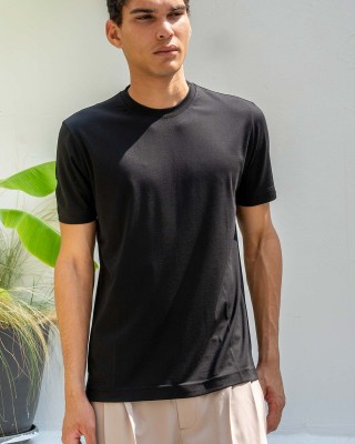 T-shirt Vittorio μαύρο