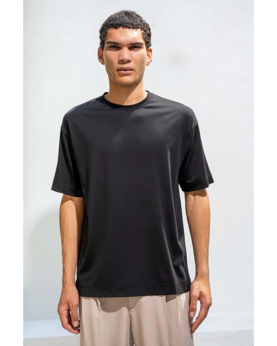 T-shirt Vittorio μαύρο ΚΟΝΤΟΜΑΝΙΚΕΣ