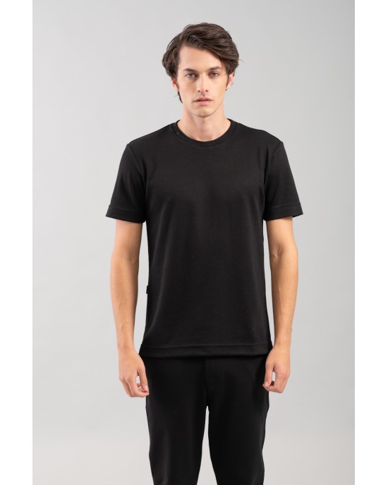 T-shirt Vittorio μαύρο ΚΟΝΤΟΜΑΝΙΚΕΣ