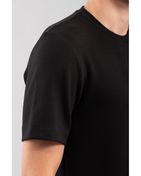 T-shirt Vittorio μαύρο ΚΟΝΤΟΜΑΝΙΚΕΣ