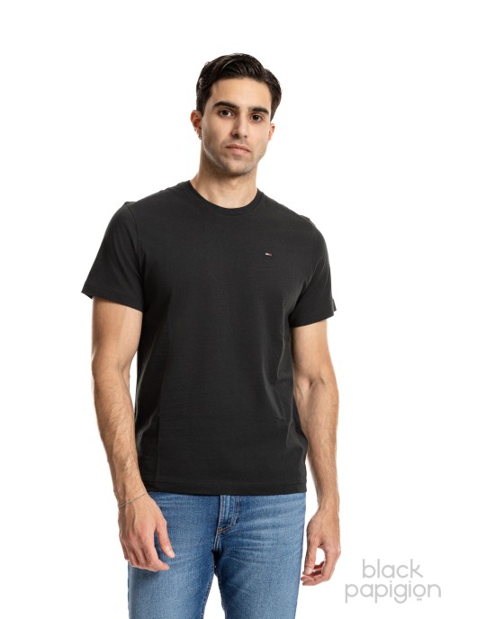 T-shirt Tommy Jeans μαύρο ΚΟΝΤΟΜΑΝΙΚΕΣ