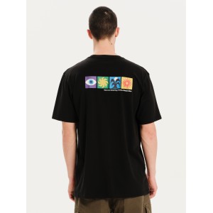 T-shirt Emerson μαύρο T-shirt Emerson μαύρο