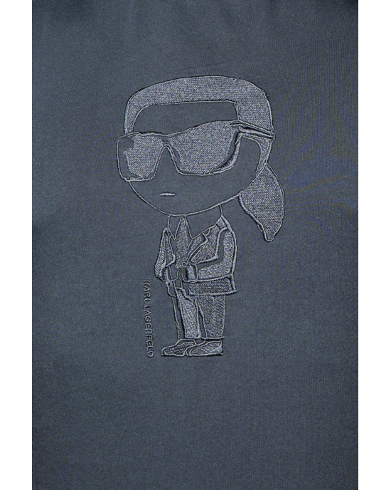 T-shirt Karl Lagerfeld μαύρο ΚΟΝΤΟΜΑΝΙΚΕΣ