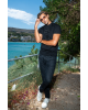 T-shirt Karl Lagerfeld μαύρο ΚΟΝΤΟΜΑΝΙΚΕΣ