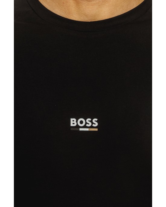 T-Shirt Boss μαύρο ΚΟΝΤΟΜΑΝΙΚΕΣ