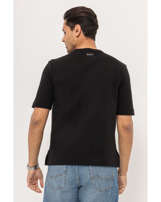 T-Shirt Rebel μαύρο ΚΟΝΤΟΜΑΝΙΚΕΣ