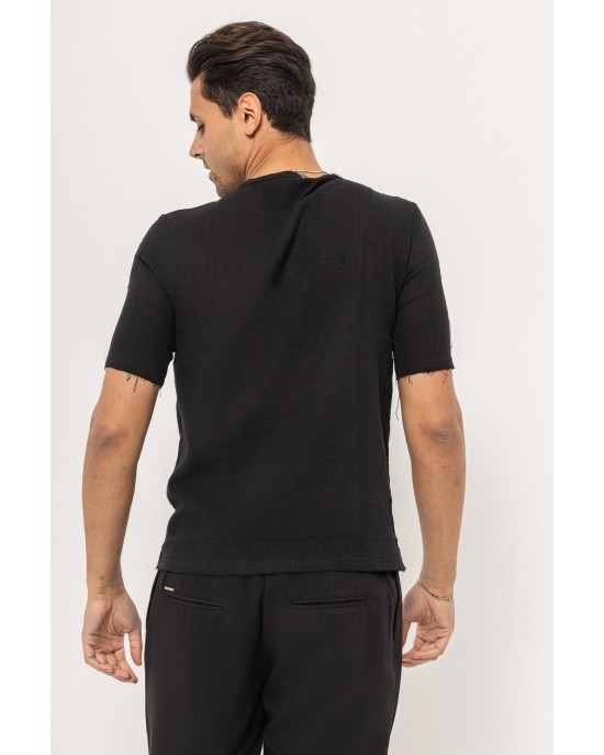 T-Shirt Rebel μαύρο ΚΟΝΤΟΜΑΝΙΚΕΣ