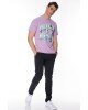 T-shirt Franklin Marshall Μωβ T-shirt Franklin Marshall Μωβ