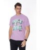 T-shirt Franklin Marshall Μωβ T-shirt Franklin Marshall Μωβ