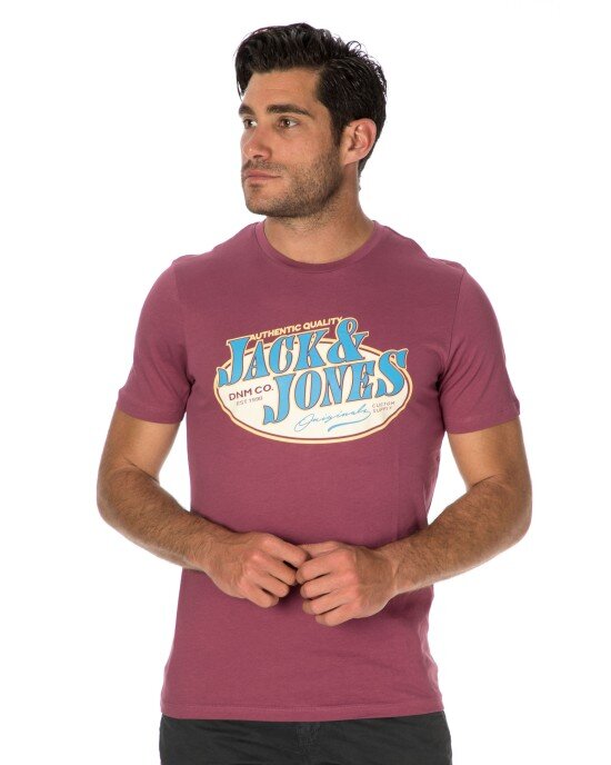 T-shirt Jack n Jones μωβ