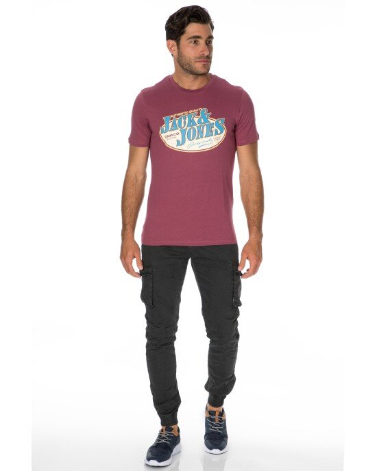 T-shirt Jack n Jones μωβ