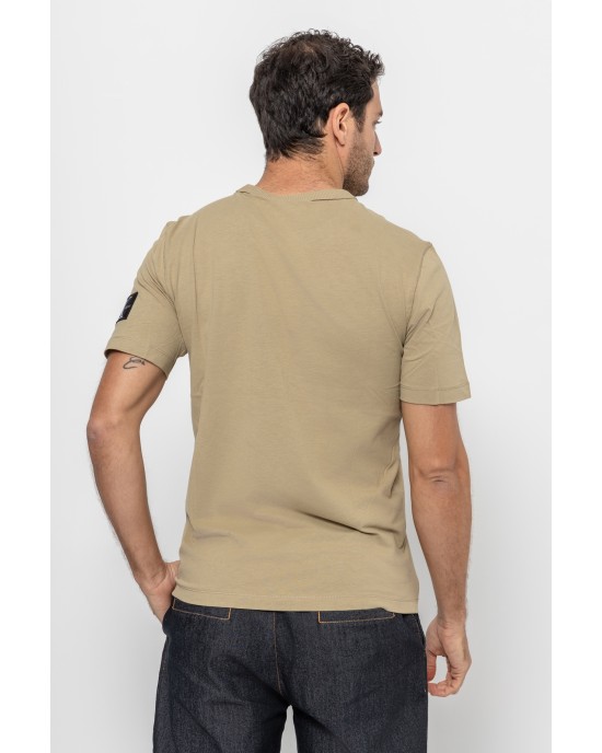 T-shirt Calvin Klein γκρι ΚΟΝΤΟΜΑΝΙΚΕΣ