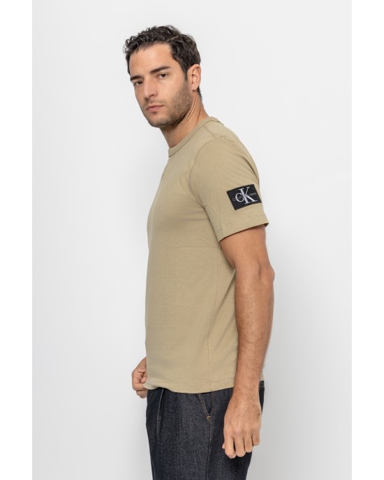 T-shirt Calvin Klein γκρι ΚΟΝΤΟΜΑΝΙΚΕΣ