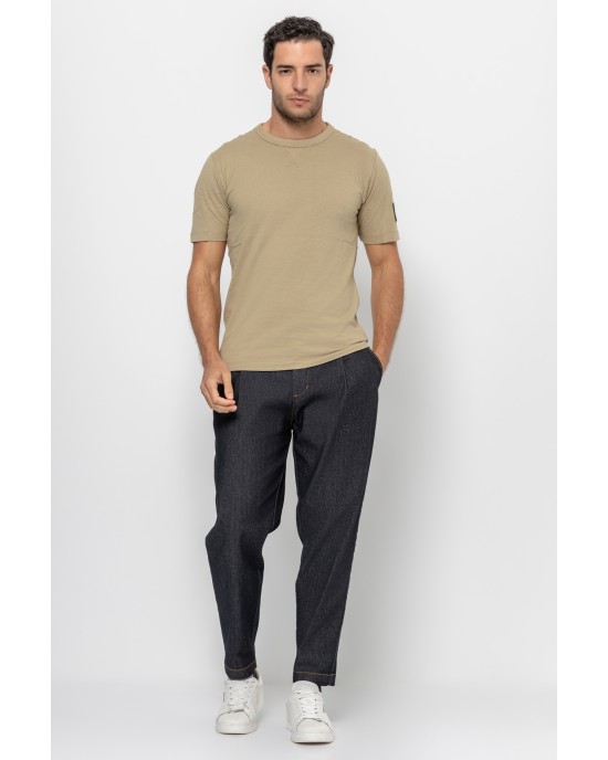 T-shirt Calvin Klein γκρι ΚΟΝΤΟΜΑΝΙΚΕΣ