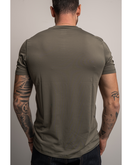 T-Shirt Boss λαδί ΚΟΝΤΟΜΑΝΙΚΕΣ