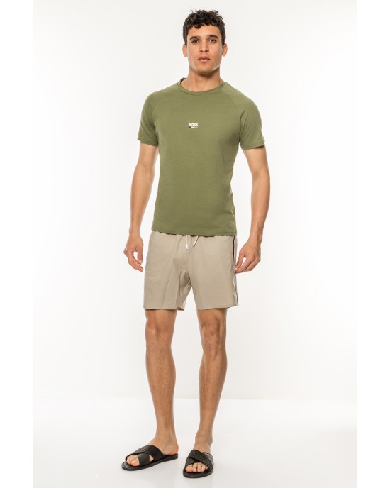 T-Shirt Boss λαδί ΚΟΝΤΟΜΑΝΙΚΕΣ