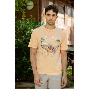 T-shirt Jack n Jones σομόν T-shirt Jack n Jones σομόν