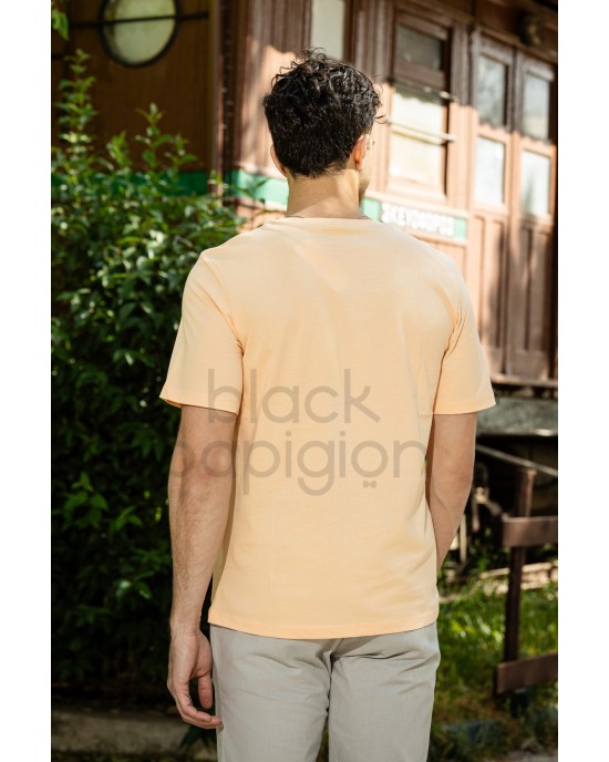 T-shirt Jack n Jones σομόν ΚΟΝΤΟΜΑΝΙΚΕΣ