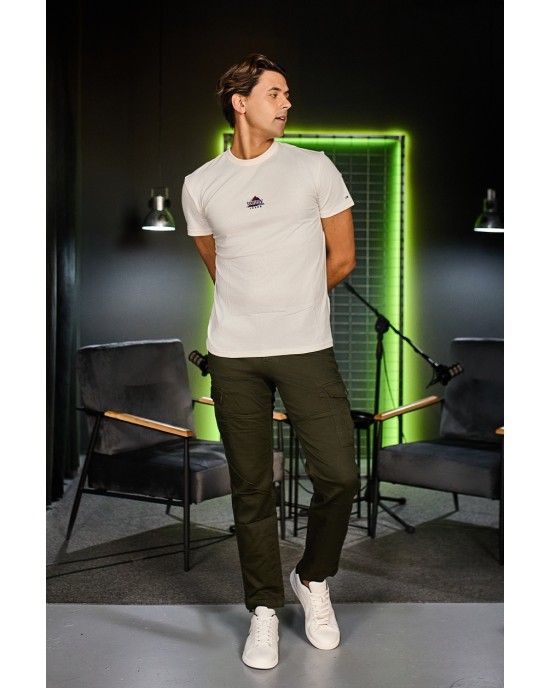 T-shirt Tommy Jeans εκρού ΚΟΝΤΟΜΑΝΙΚΕΣ