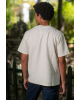 T-shirt Jack n Jones εκρού ΚΟΝΤΟΜΑΝΙΚΕΣ