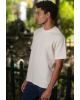 T-shirt Jack n Jones εκρού ΚΟΝΤΟΜΑΝΙΚΕΣ