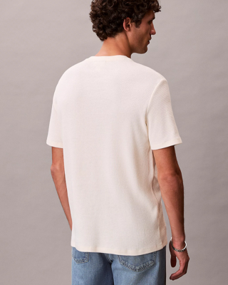 T-shirt Calvin Klein εκρού