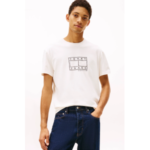 T-shirt Tommy Jeans εκρού