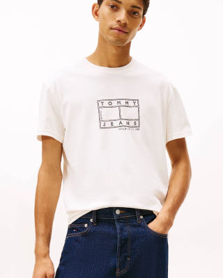 T-shirt Tommy Jeans εκρού