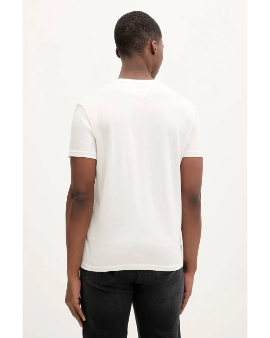 T-shirt Tommy Jeans εκρού ΚΟΝΤΟΜΑΝΙΚΕΣ