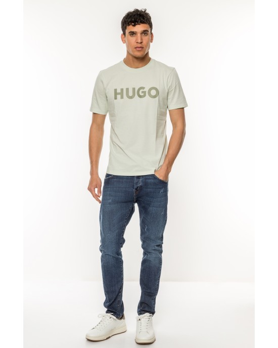 T-Shirt Hugo μέντα ΚΟΝΤΟΜΑΝΙΚΕΣ