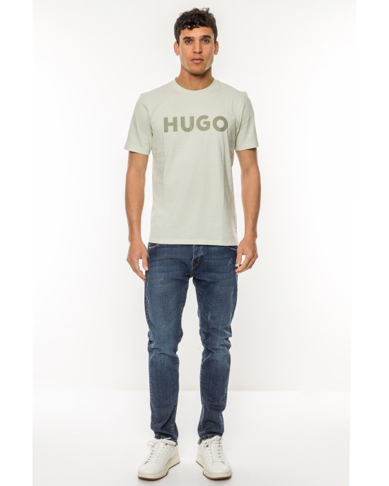 T-Shirt Hugo μέντα ΚΟΝΤΟΜΑΝΙΚΕΣ