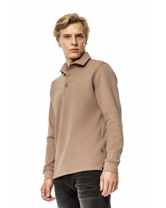 Μπλούζα Artisti Italiani μπεζ ΜΑΚΡΥΜΑΝΙΚΕΣ