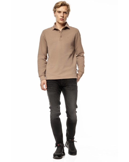 Μπλούζα Artisti Italiani μπεζ ΜΑΚΡΥΜΑΝΙΚΕΣ