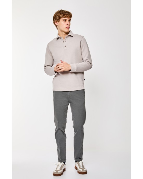 Μπλούζα Artisti Italiani μπεζ ΜΑΚΡΥΜΑΝΙΚΕΣ