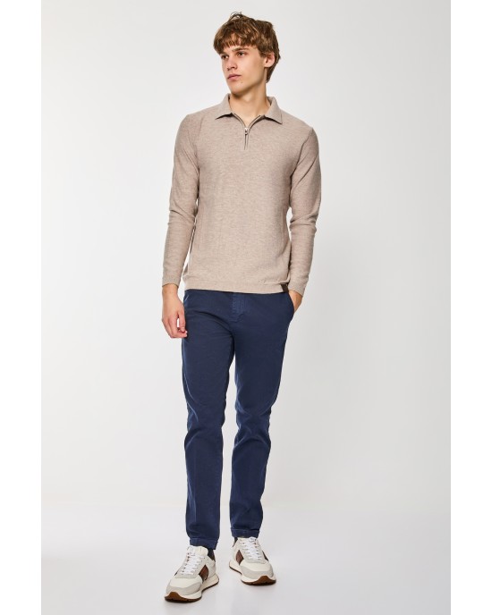 Μπλούζα πλεκτή Artisti Italiani μπεζ ΠΛΕΚΤΕΣ