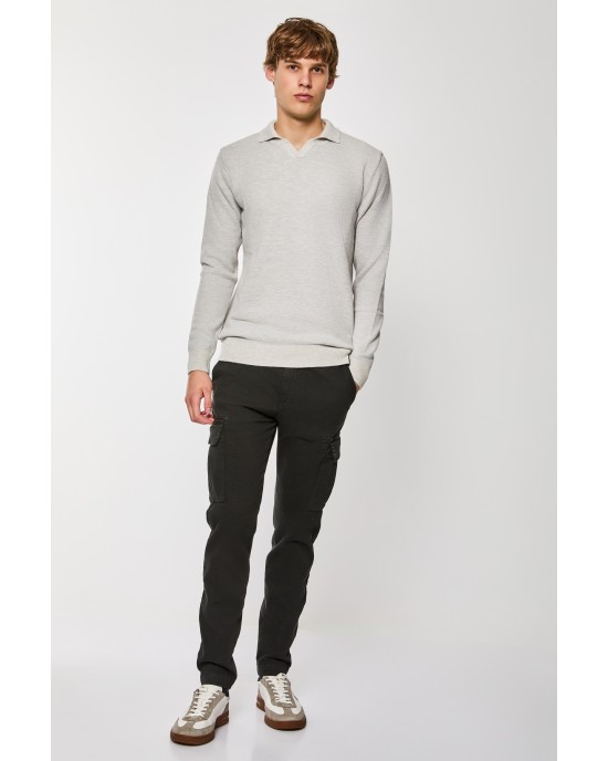 Μπλούζα πλεκτή Artisti Italiani γκρι ανοίχτο ΠΛΕΚΤΕΣ