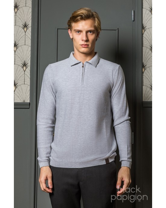 Μπλούζα πλεκτή Artisti Italiani γκρι ΠΛΕΚΤΕΣ