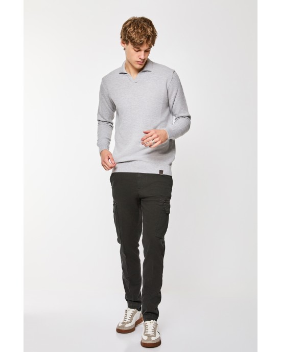 Μπλούζα πλεκτή Artisti Italiani γκρι ΠΛΕΚΤΕΣ