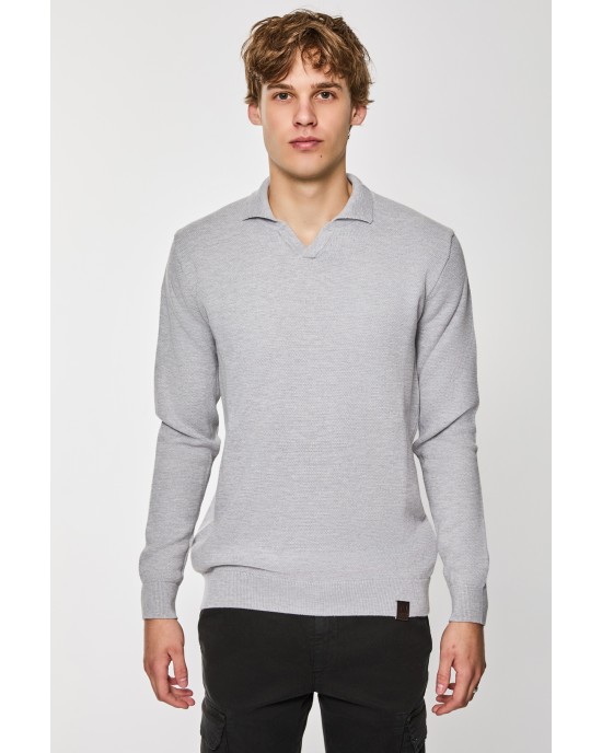 Μπλούζα πλεκτή Artisti Italiani γκρι ΠΛΕΚΤΕΣ