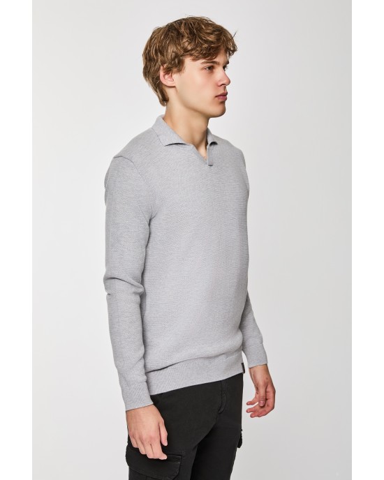 Μπλούζα πλεκτή Artisti Italiani γκρι ΠΛΕΚΤΕΣ