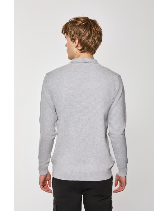 Μπλούζα πλεκτή Artisti Italiani γκρι ΠΛΕΚΤΕΣ