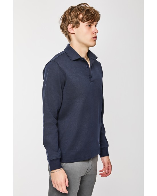 Μπλούζα Artisti Italiani μπλε ΜΑΚΡΥΜΑΝΙΚΕΣ