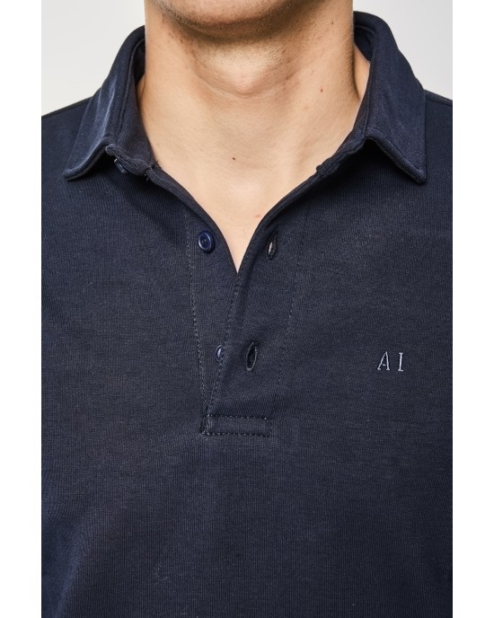 Μπλούζα Artisti Italiani μπλε ΜΑΚΡΥΜΑΝΙΚΕΣ