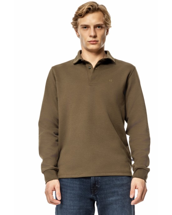 Μπλούζα Artisti Italiani χακί ΜΑΚΡΥΜΑΝΙΚΕΣ