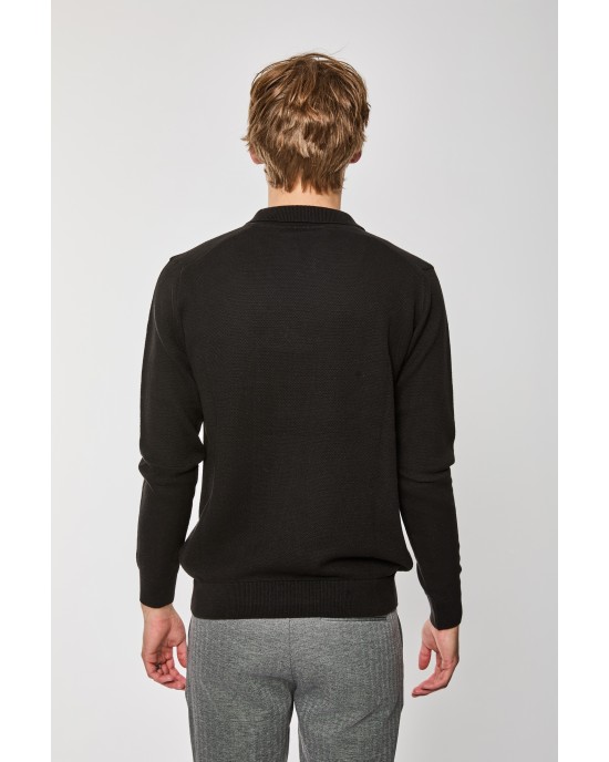 Μπλούζα πλεκτή Artisti Italiani μαύρο ΠΛΕΚΤΕΣ